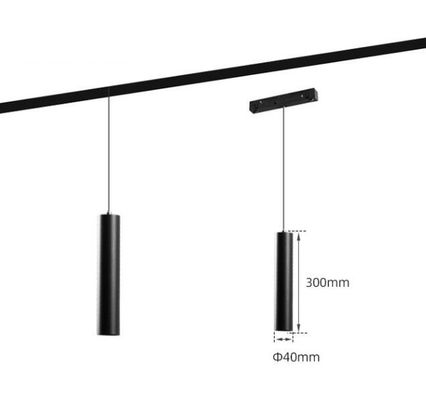 فروش داغ لامپ های آویزان سقف 12 وات چراغ های آویزان 40 * 300mm 48v cob led چراغ های سیستم مسیر مغناطیسی