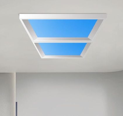 چراغ آسمانی ابرهای آبی آسمان 450x450mm تزئینی LED پانل سقف نور،پلانک تزئینی LED پانل