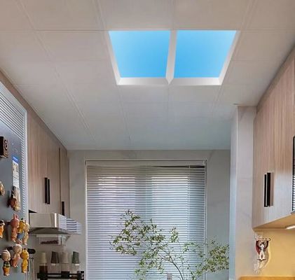 Topsung چراغ مصنوعی پنجره LED پانل نور دفتر قاب نور سقف 300x1200 آسمان آبی ابر سفید