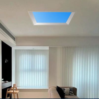Topsung چراغ مصنوعی پنجره LED پانل نور دفتر قاب نور سقف 300x1200 آسمان آبی ابر سفید