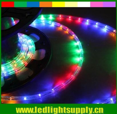 220v DIP 3 سیم 11x17mm چراغ های طناب LED صاف با PVC شفاف