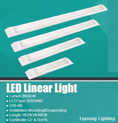 3ft 24*75*900mm LED Linear Batten NON Dimmable Linear Tube Lighting روشنایی لوله خطی غیر قابل کاهش
