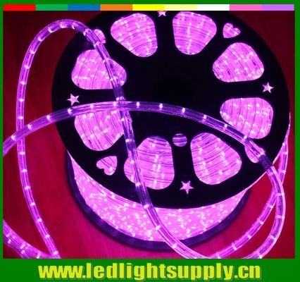 رنگ صورتی 12/24v LED 1/2'' 2 سیم در فضای باز چراغ های طناب کریسمس