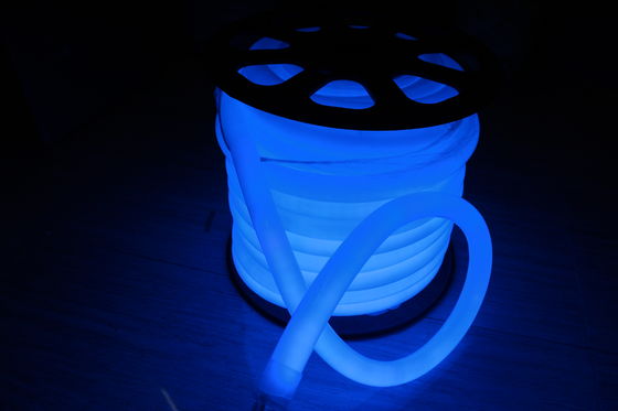 محصول داغ 100LEDs/m آبی 360 درجه دایره ای LED نون انعطاف نور 220v 25m spool