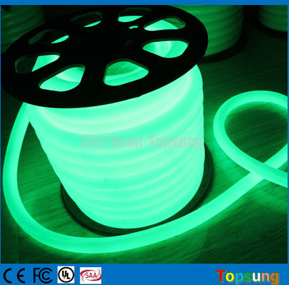 30 متري اسپول سبز 24V 360 درجه چراغ طناب نئون LED برای روشن کردن