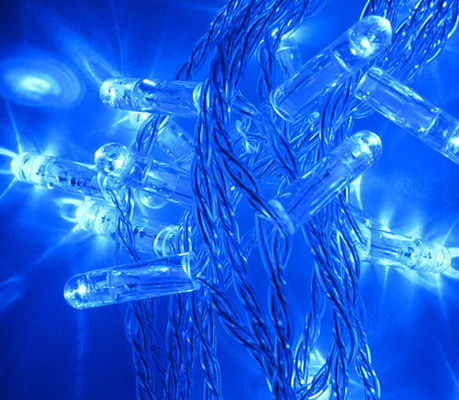10 متری قابل اتصال ضد سرد آبی LED رشته های نور 100 لامپ IP65