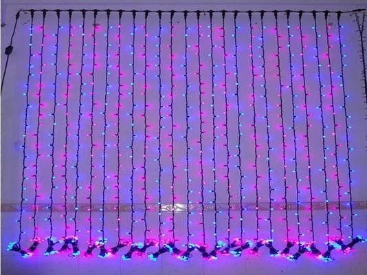 240v نورهای جشن دکوراسیون LED نورهای کریسمس پرده برای خارج از منزل