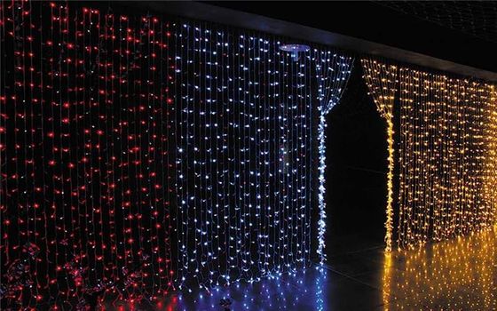 فروش داغ طراحی جدید 24 پرده کریسمس روشنایی تزئین برای فضای باز