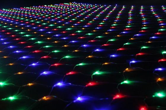 2016 طراحی جدید 240V چراغ های کریسمس LED رشته های چراغ های شبکه تزئینی برای ساختمان ها