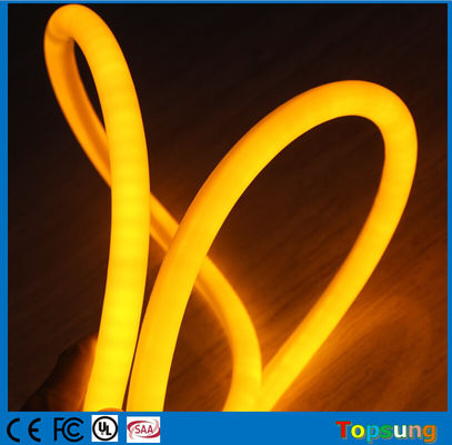 نور نیون انعطاف پذیر 360 درجه LED 220V قطر 16 میلی متر زرد 120LED تزئینات جشنواره