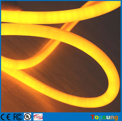 چراغ 12 ولت انعطاف پذیر نيون LED IP67 360 درجه طناب گرد کریسمس زرد روشن