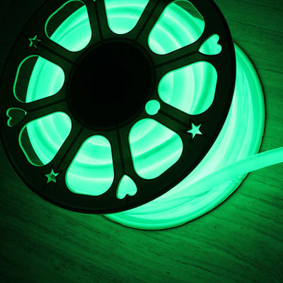 110 ولت 360 درجه 16mm دور نازک LED نیون انعطاف نورهای کریسمس سبز