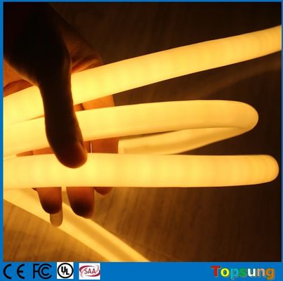 120LED/M LED چراغ طناب نیون 360 درجه 16mm مینی PVC گرم سفید نیون انعطاف DC12V