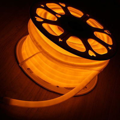 نور نيون لوله PVC رنگ نارنجی باریک دور 16mm 360 درجه LED نيون فلکس DC24V