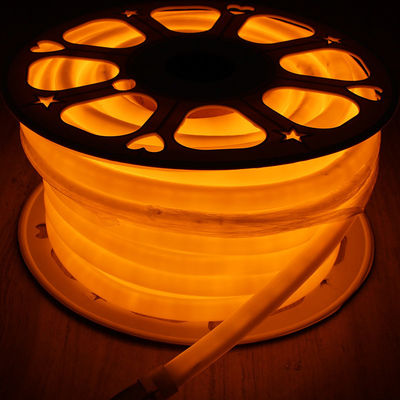 16mm Ip67 نوار انعطاف پذیر نارنجی دور 24v 360 درجه LED Neon Flex