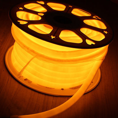 100' اسپول 24 ولت زرد دور LED نور نئون انعطاف برای استخر