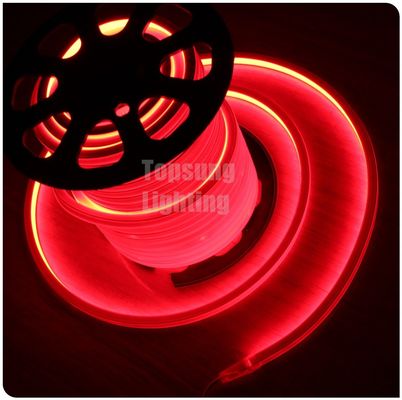 رنگ قرمز LED Neon Flex Light LED Neon Rope Light 16*16mm مربع Ip68 AC 110v