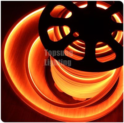 AC 220V رنگ نارنجی مربع LED نيون نور انعطاف پذیر 220v 16x16mm برای دکوراسیون فروشگاه