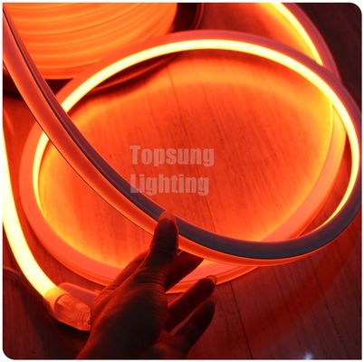 AC 220V رنگ نارنجی مربع LED نيون نور انعطاف پذیر 220v 16x16mm برای دکوراسیون فروشگاه
