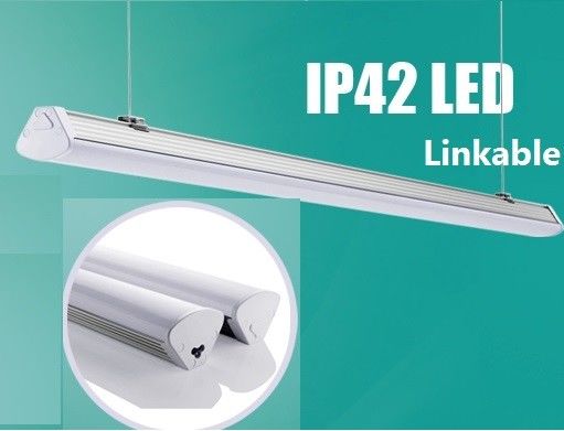 چراغ خطی LED با کیفیت پایدار 2F 20W چراغ معلق قابل اتصال