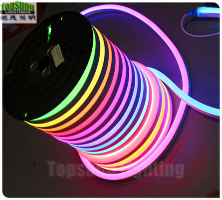 تغییر رنگ 24 ولت RGB دیجیتال LED نور نیون انعطاف پذیر برای تزئینات