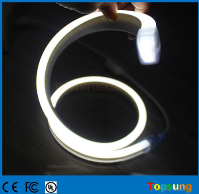 11x19mm صاف مربع خنک سفید انعطاف پذیر LED طناب نئون نوار نور 12v