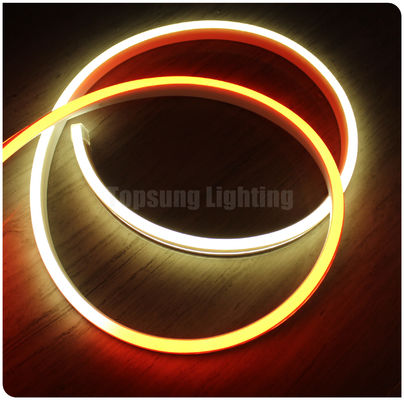 کارخانه فروش داغ Topsung 12v گلابی LED نیون انعطاف طناب نوار نور سطح صاف 11x19mm نوار دید جانبی