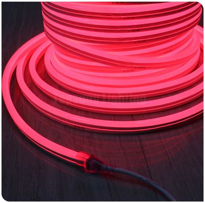کیفیت بالا smd2835 فکس چراغ های نئون LED نوار 24v نون لوله انعطاف پذیر فوق العاده باریک 11x18mm قرمز رنگ ژاکت PVC