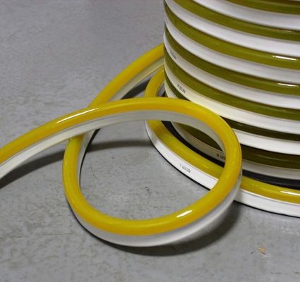 رنگ زرد PVC پوشش نوار انعطاف پذیر نئون 220v ربن ربن نون فلکس 11x18mm لاغر ضد آب تزئینات بیرونی