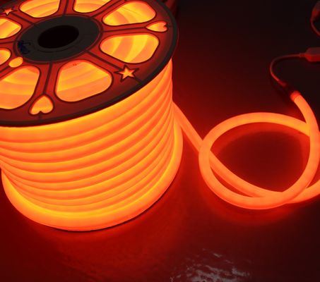 12v مینی دور 16mm قطر 360 درجه انتشار LED neonflex طناب نور نارنجی LED لوله نرم نئون