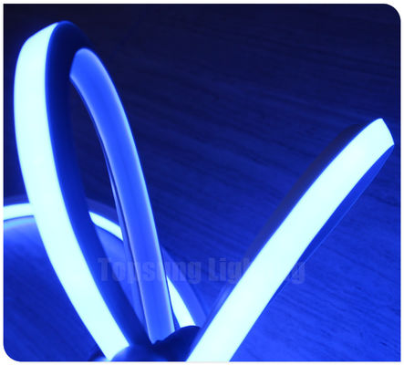 12 ولت آبی دید بالا صاف 16x16mm neonflex مربع لوله انعطاف نیون LED آبی SMD طناب نوار نوار تزئینات