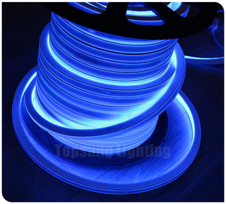 12 ولت آبی دید بالا صاف 16x16mm neonflex مربع لوله انعطاف نیون LED آبی SMD طناب نوار نوار تزئینات