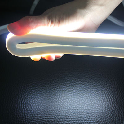 نورپردازی طناب های LED 12 ولت سفید انعطاف پذیر نیون فلکس مربع 16x16mm ضد UV پی وی سی نوار نیون بالا 2835 smd