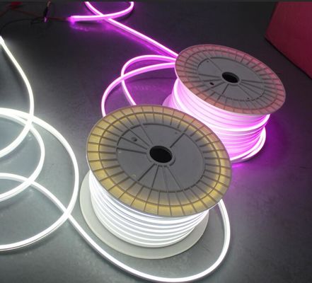 علامت سفارشی با کیفیت بالا 12 ولت ضد آب سایز کوچک 5 میلی متری LED Neon Light Flex چراغ های طناب صورتی بنفش
