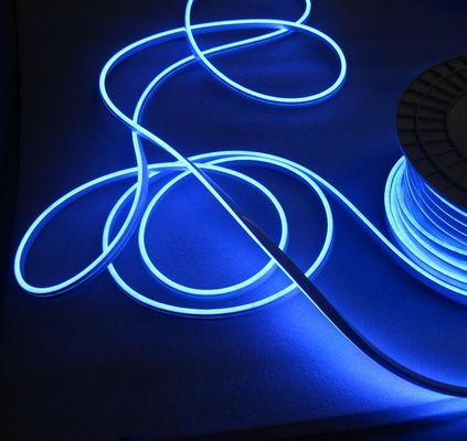 استاندارد روشنایی بالا و نور انعطاف پذیر LED ضد آب مینی نیون ، نور نیون LED 6W / m آبی