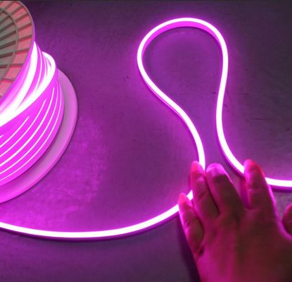تبلیغاتی LED Neon Sign مینی LED Neon Flex LED انعطاف پذیر Neon Strip Light 12v صورتی / بنفش