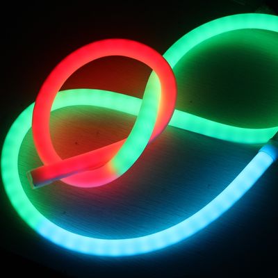 RGB LED نوار نور تغییر رنگ LED چراغ طناب نئون کوچک نور شب 360