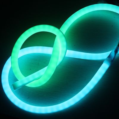 نورپردازی فوق نازک 24 ولت 360 درجه مینی LED Neon Flex Ip65 لوله سیم Rgb Dmx برای اتاق ها