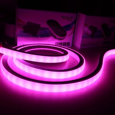 تزئینی ضد آب 24 ولت انعطاف پذیر RGB LED نوار لوله نئون فلیکس طناب روشن مربع 17x17mm