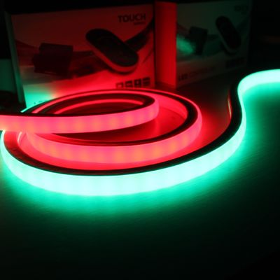 رنگ دیجیتال RGB-DMX / SPI LED Rope Light Topview نوار نوار نئون مربع 17 * 17mm