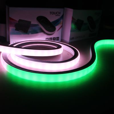 رنگ دیجیتال RGB-DMX / SPI LED Rope Light Topview نوار نوار نئون مربع 17 * 17mm