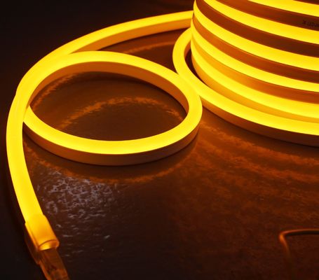 50 متری اسپول نئو نئون LED نوار نيون انعطاف پذیر نور 5050 ضد آب طناب نيون زرد زرد