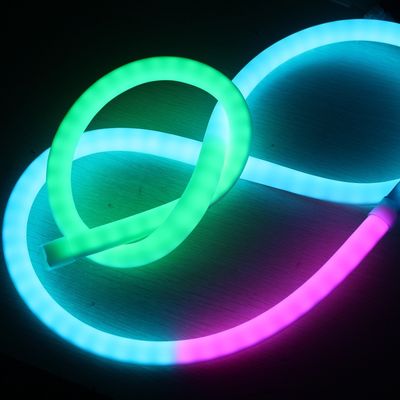 چراغ های لوله نئون LED high cri rgbw dmx تغییر رنگ neonflex 360