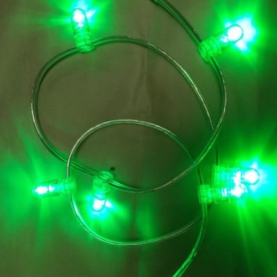 چراغ درخت کریسمس در فضای باز طراحي رشته 100m 666leds 12V LED Clip Lights چراغ سبز