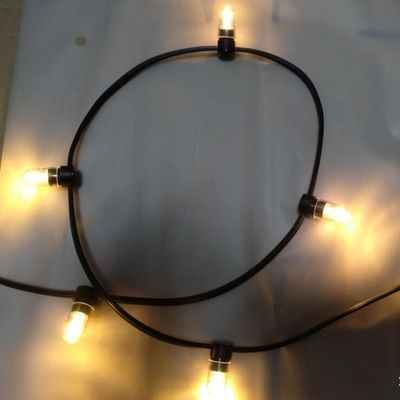 IP 65 گرم سفید کریستال PVC سیم DC 12V چراغ کلیپ/ 666leds نور پری رشته 100m/roll چراغ های جوانه ای LED
