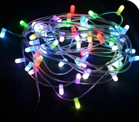 چراغ های کریسمس پری LED 100m رشته 1000 لامپ 12v رشته های کریستالی rgb نور تزئین