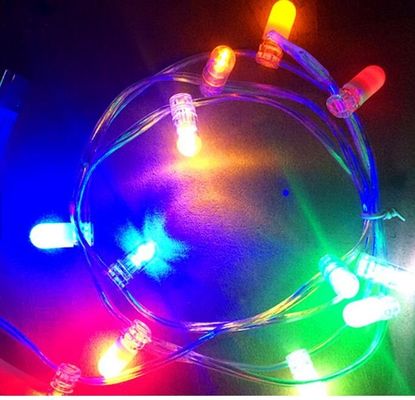 12 ولت برق کم چراغ کلیپ LED چند رنگ 100m / رول چراغ های کریسمس طولانی LED 100m چراغ های رشته ای