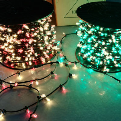 50M / رول سفارشی Mini Clip String Light DC12V چراغ های پری 666 LED در فضای باز چراغ های درخت کریسمس قابل برش