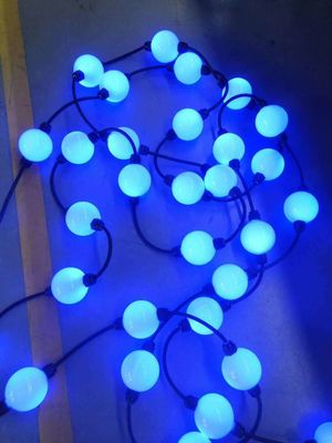 5m 25dmx رشته های توپ LED نور نقطه ای پیکسل 3d گلوب پرده چراغ های تزئین قابل برنامه ریزی