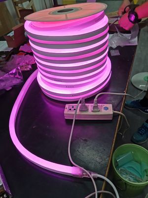 24 ولت / 12 ولت کامل رنگی قابل برنامه ریزی هوشمند دیجیتال دو طرفه 5050 پیکسل RGB LED Neon Flex